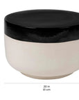 Seasonal Living Serenity Grazed Side Table Ceramic Outdoor Accent Table