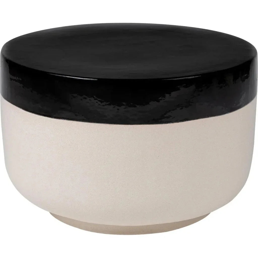 Seasonal Living Serenity Grazed Side Table Ceramic Outdoor Accent Table