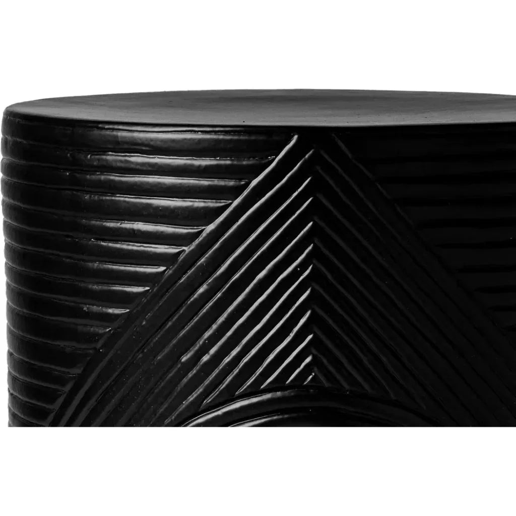 Seasonal Living Serenity  Side Table 14" Black Outdoor Accent Table
