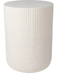 Serenity Side Table 14" - White Outdoor Accent Table - LOOMLAN - Seasonal Living - Outdoor Side Tables
