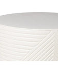 Serenity Side Table 14" - White Outdoor Accent Table - LOOMLAN - Seasonal Living - Outdoor Side Tables