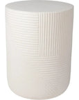 Serenity Side Table 14" - White Outdoor Accent Table - LOOMLAN - Seasonal Living - Outdoor Side Tables