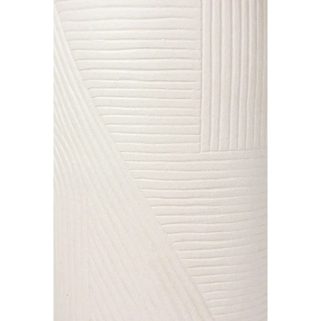 Serenity Side Table 14&quot; - White Outdoor Accent Table - LOOMLAN - Seasonal Living - Outdoor Side Tables