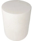 Serenity Side Table 14" - White Outdoor Accent Table - LOOMLAN - Seasonal Living - Outdoor Side Tables