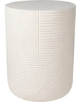 Serenity Side Table 14" - White Outdoor Accent Table - LOOMLAN - Seasonal Living - Outdoor Side Tables