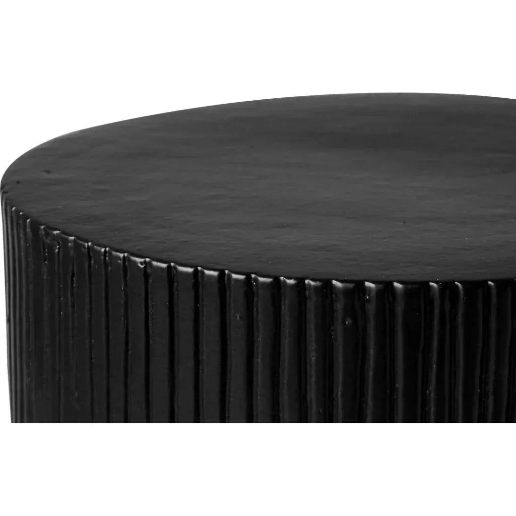 Serenity Side Table 16&quot; - Black Outdoor Accent Table - LOOMLAN - Seasonal Living - Outdoor Side Tables