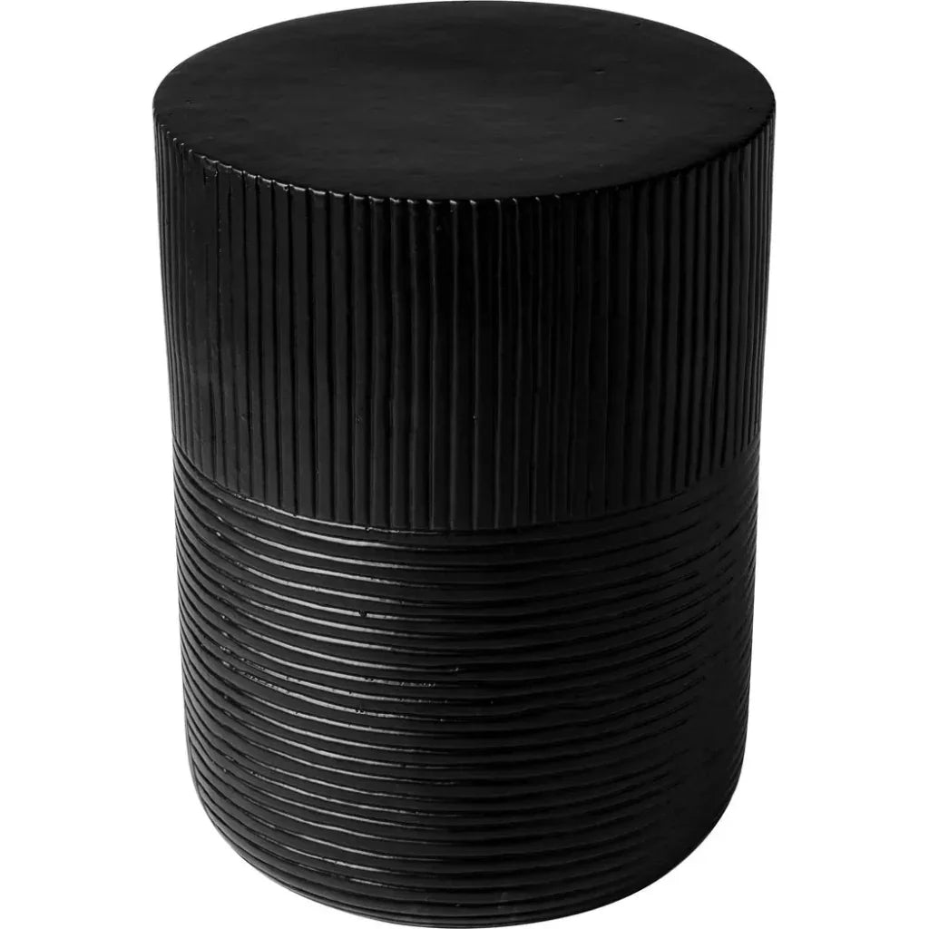 Serenity Side Table 16&quot; - Black Outdoor Accent Table - LOOMLAN - Seasonal Living - Outdoor Side Tables