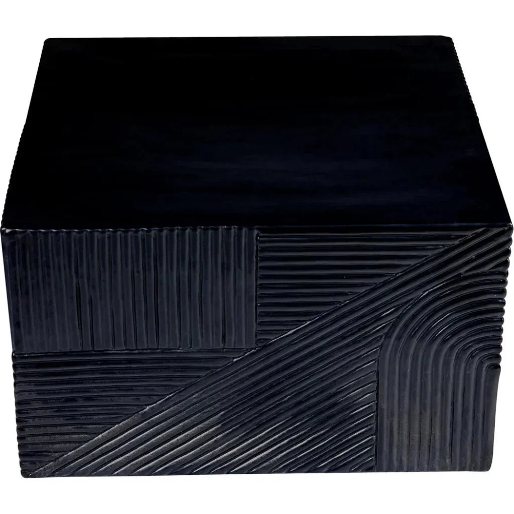 Seasonal Living Serenity  Square Table - Black Outdoor Accent Table