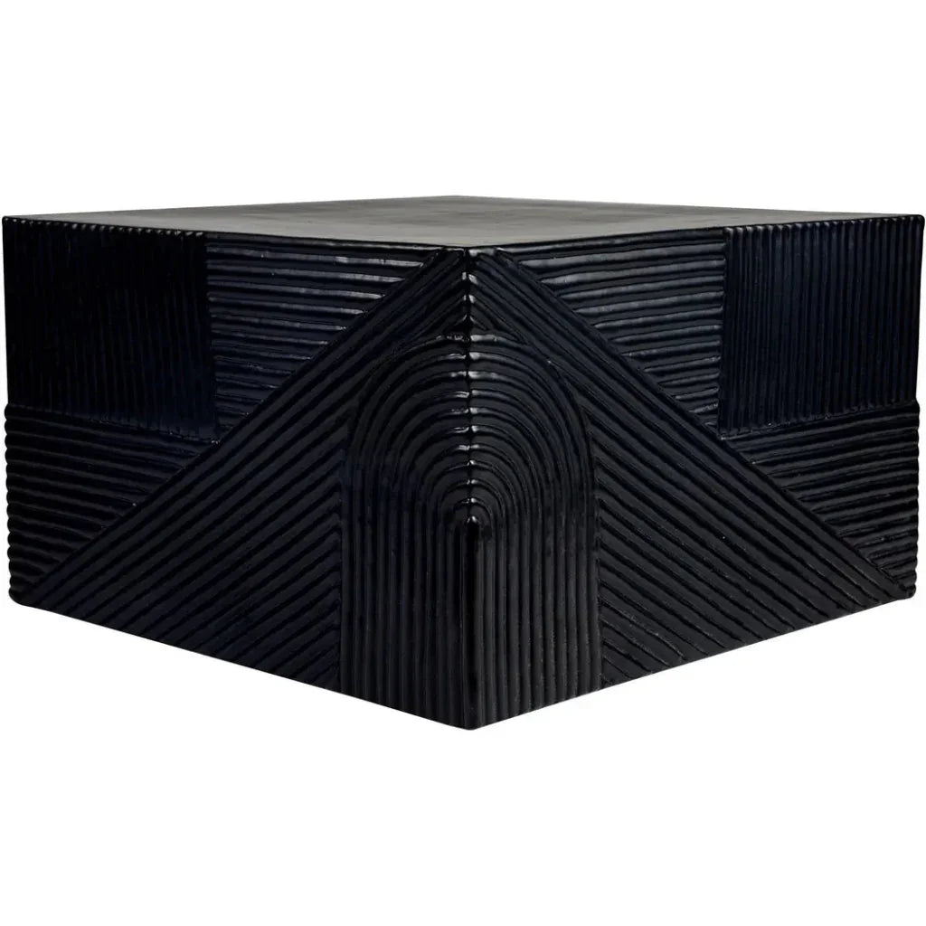 Seasonal Living Serenity  Square Table - Black Outdoor Accent Table
