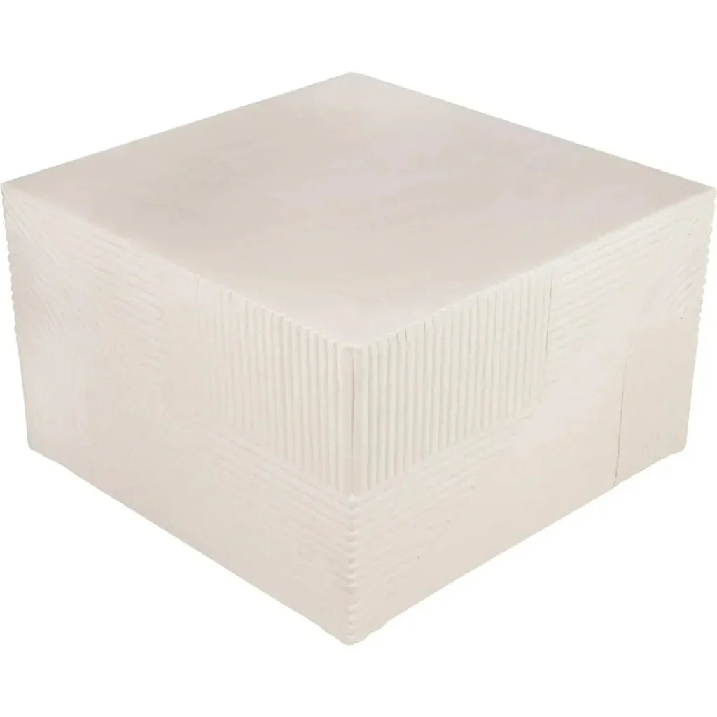 Seasonal Living Serenity  Square Table - White Outdoor Accent Table