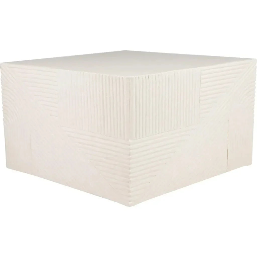 Seasonal Living Serenity  Square Table - White Outdoor Accent Table