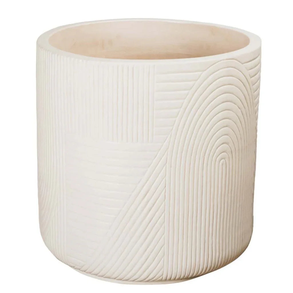 Seasonal Living Serenity Textured Ceramic Patio Planter (Set Of 2)