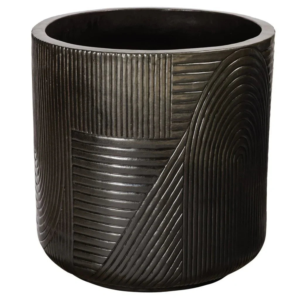 Seasonal Living Serenity Textured Ceramic Patio Planter (Set Of 2)