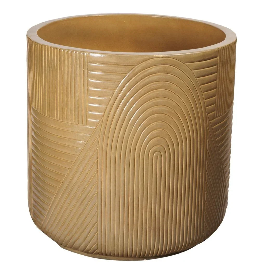 Seasonal Living Serenity Textured Ceramic Patio Planter (Set Of 2)