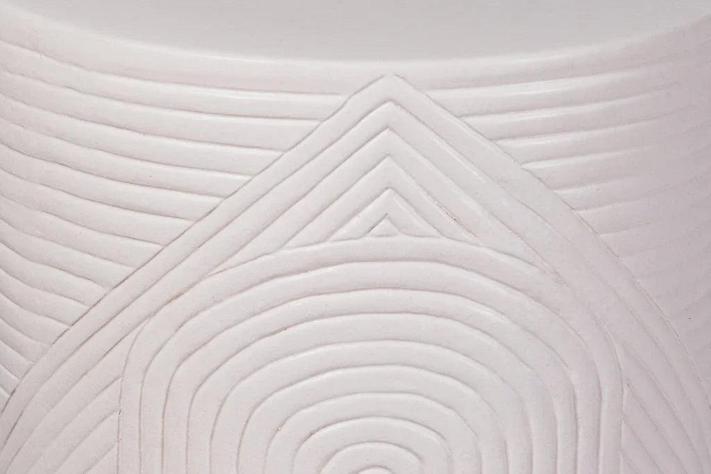 Seasonal Living Serenity Textured Ceramic Patio Stool