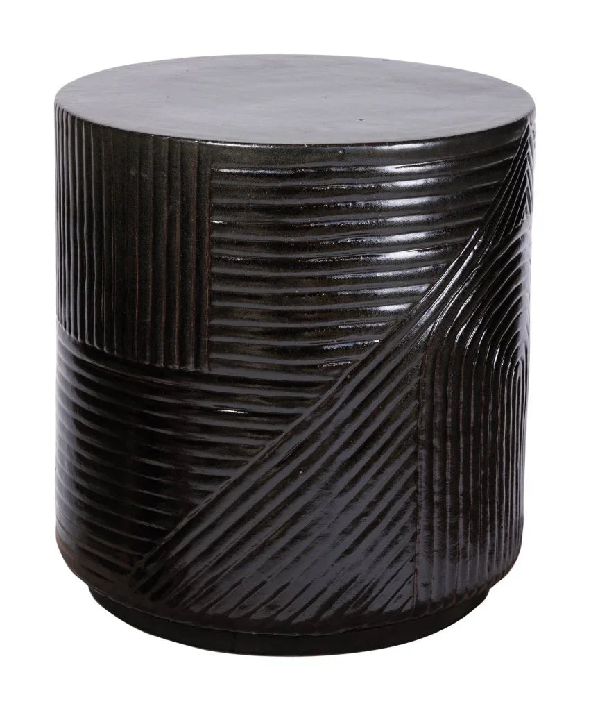 Seasonal Living Serenity Textured Ceramic Patio Stool