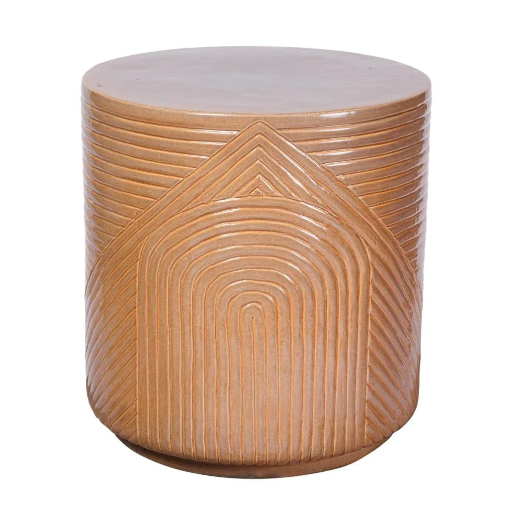 Seasonal Living Serenity Textured Ceramic Patio Stool