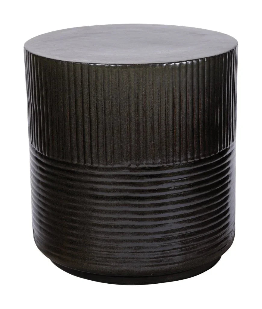 Seasonal Living Serenity Textured Ceramic Patio Stool