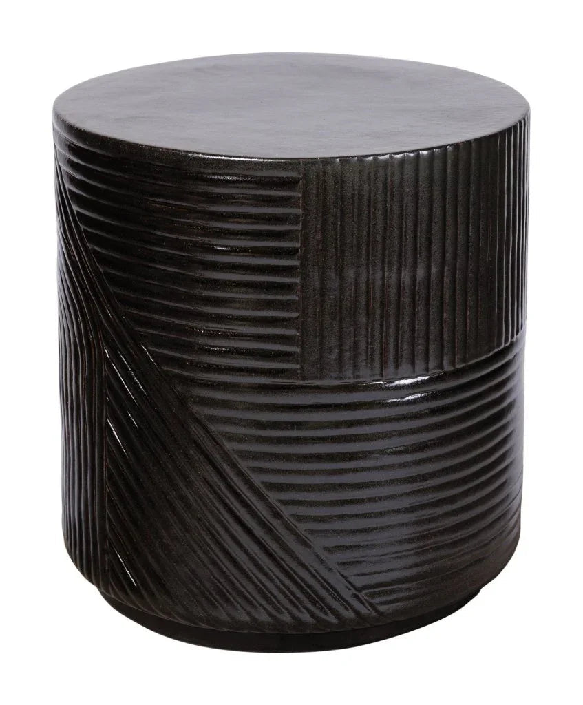 Seasonal Living Serenity Textured Ceramic Patio Stool