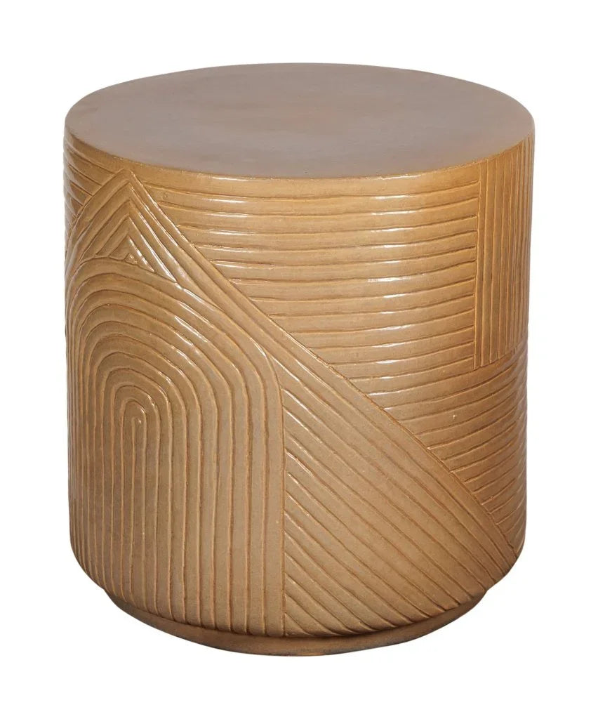 Seasonal Living Serenity Textured Ceramic Patio Stool