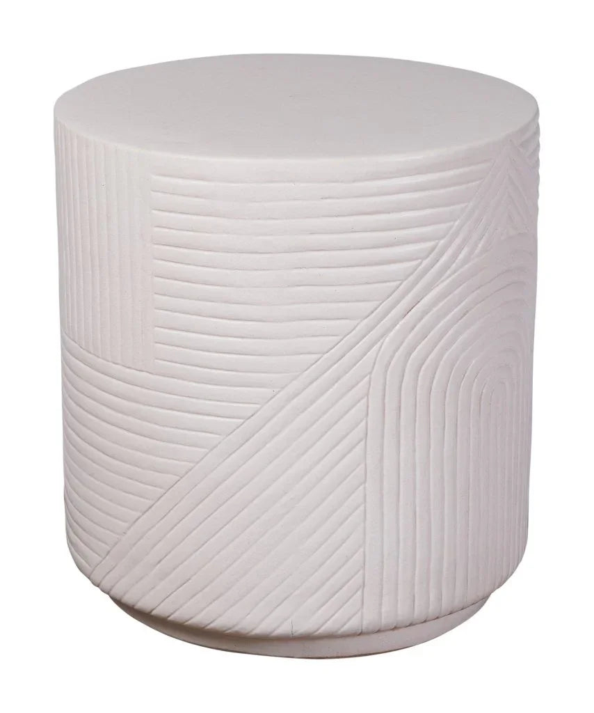 Seasonal Living Serenity Textured Ceramic Patio Stool