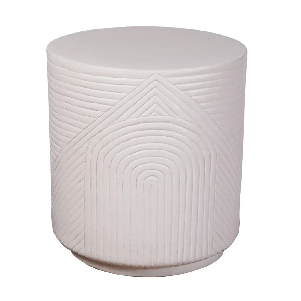 Seasonal Living Serenity Textured Ceramic Patio Stool