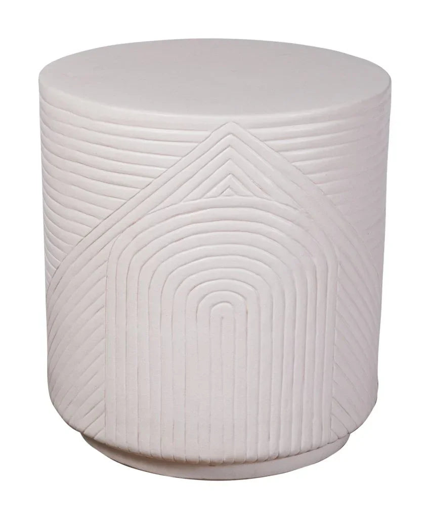 Seasonal Living Serenity Textured Ceramic Patio Stool