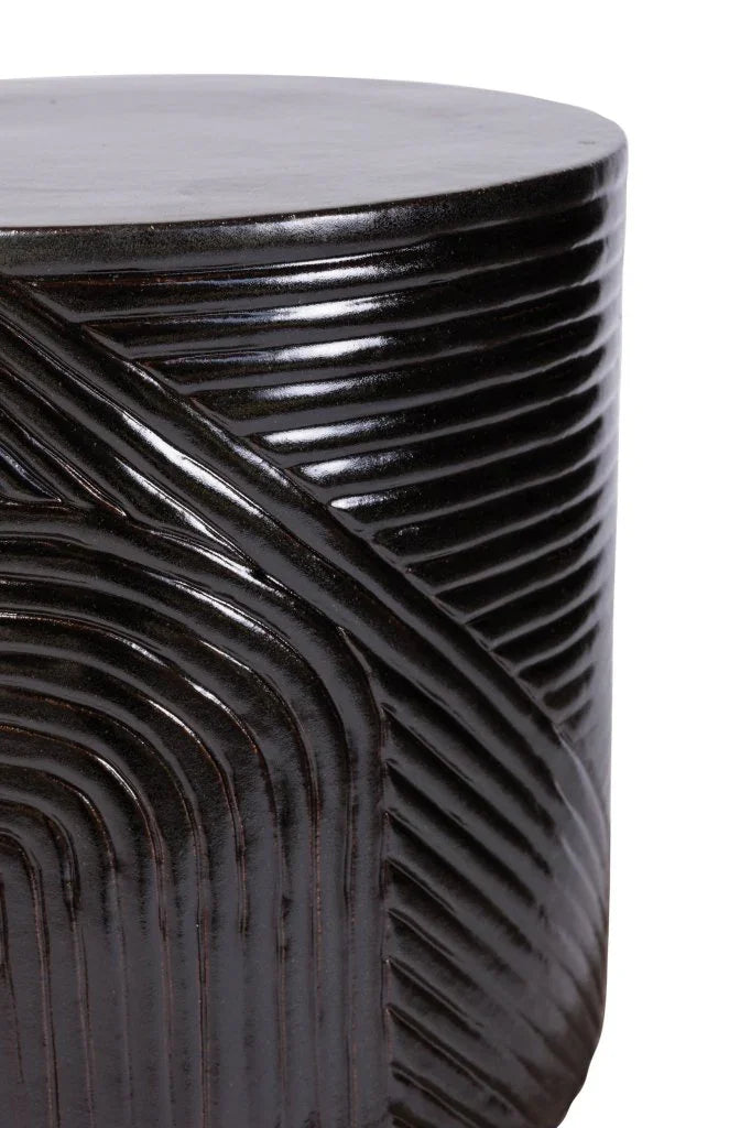 Seasonal Living Serenity Textured Ceramic Patio Stool
