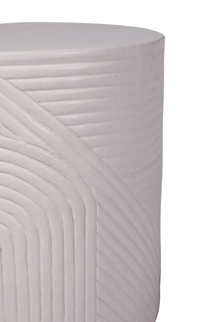 Seasonal Living Serenity Textured Ceramic Patio Stool