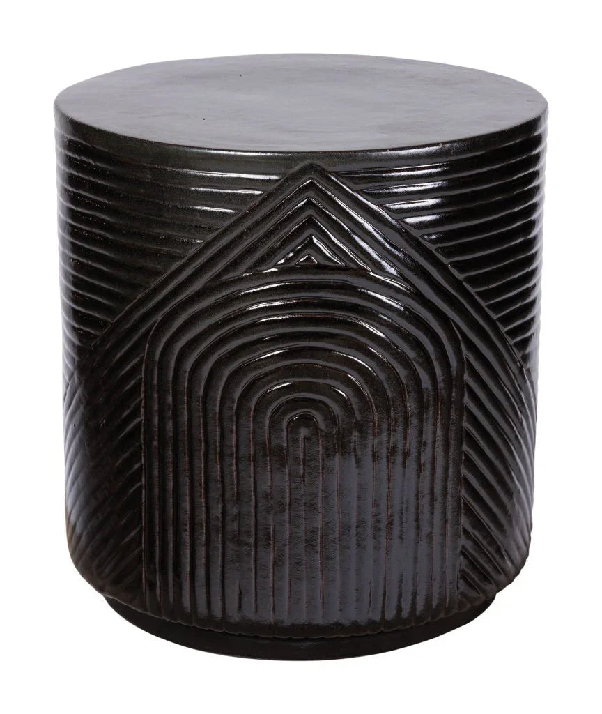 Seasonal Living Serenity Textured Ceramic Patio Stool