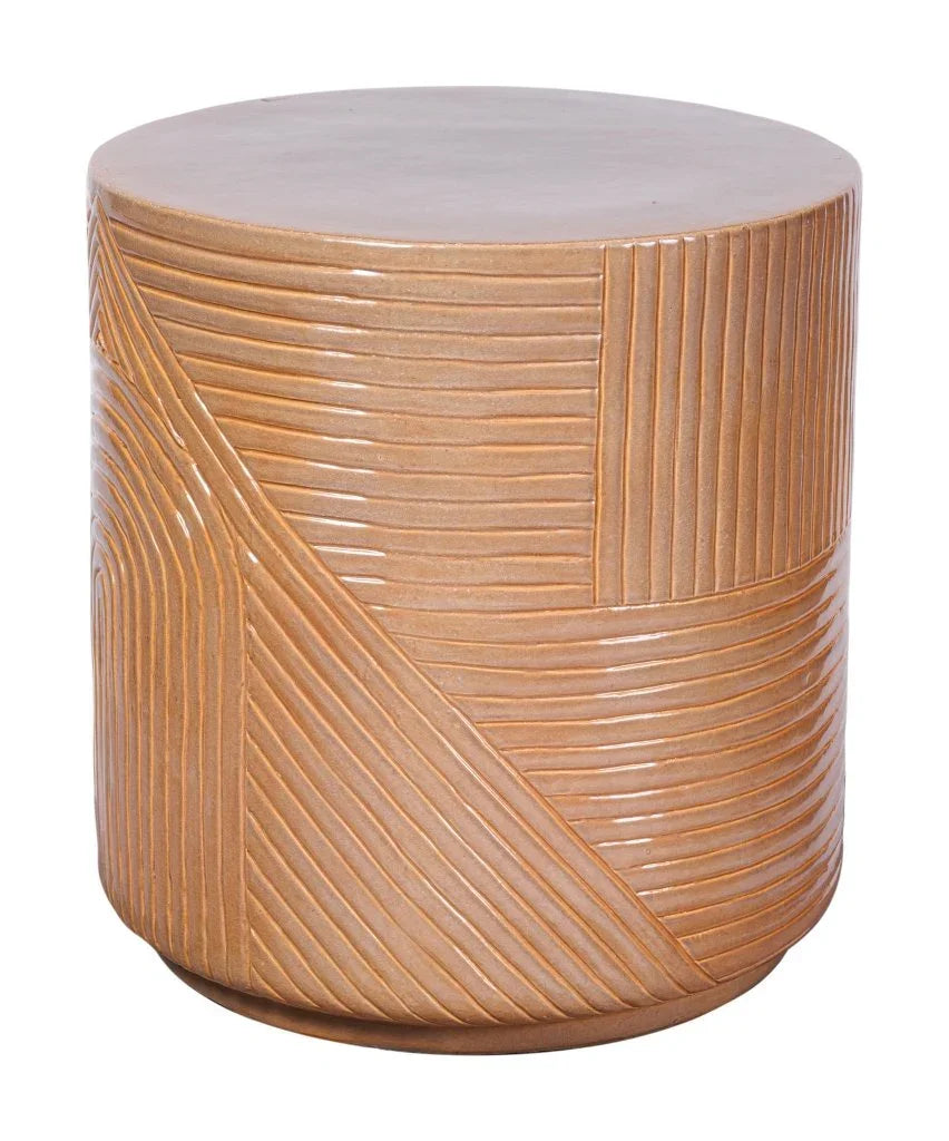 Seasonal Living Serenity Textured Ceramic Patio Stool