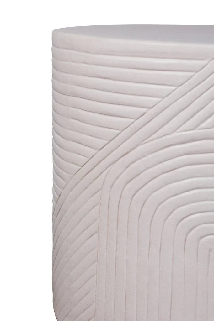 Seasonal Living Serenity Textured Ceramic Patio Stool
