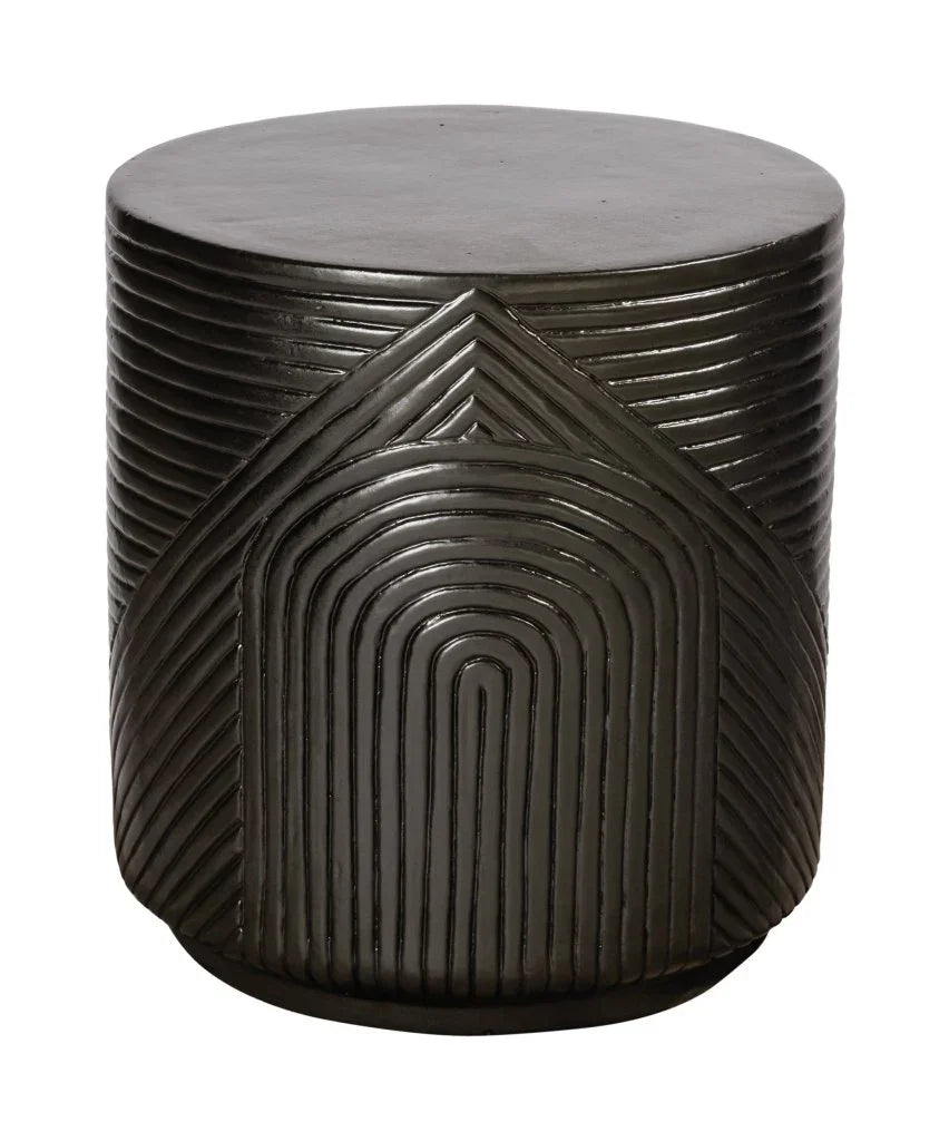 Seasonal Living Serenity Textured Ceramic Patio Stool