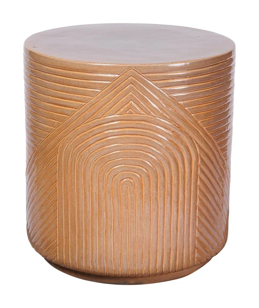 Seasonal Living Serenity Textured Ceramic Patio Stool