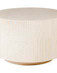 Serenity White Outdoor Round Table - 24" Tall - LOOMLAN - Seasonal Living - Outdoor Side Tables