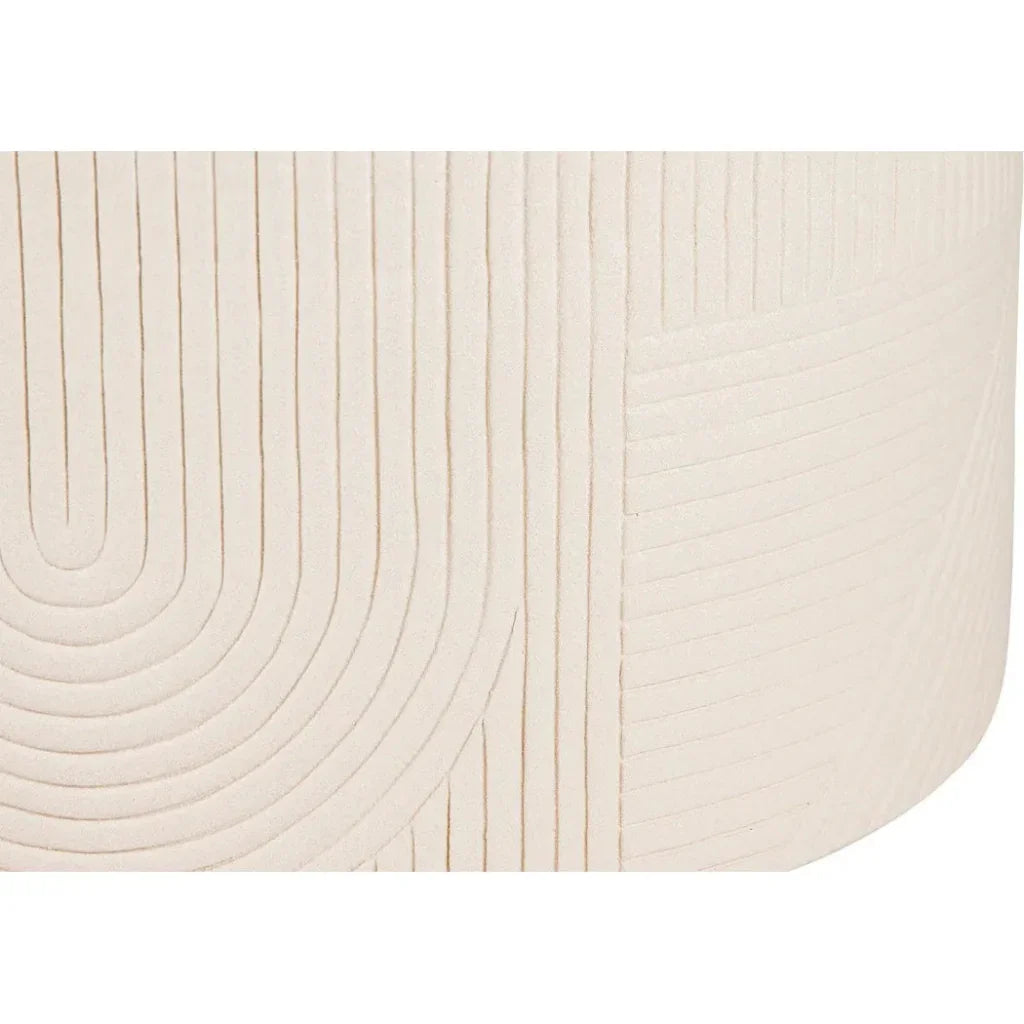 Serenity White Outdoor Round Table - 24&quot; Tall - LOOMLAN - Seasonal Living - Outdoor Side Tables