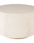 Serenity White Outdoor Round Table - 24" Tall - LOOMLAN - Seasonal Living - Outdoor Side Tables