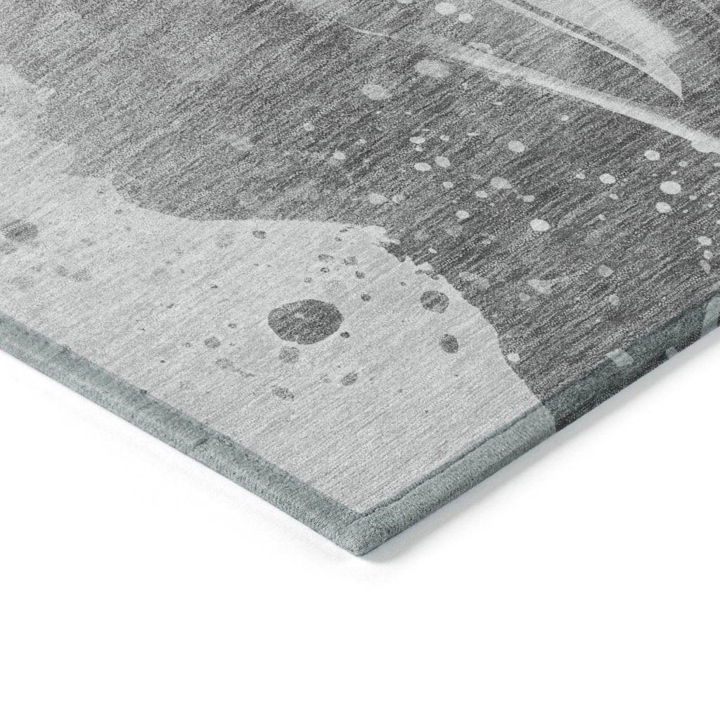 LOOMLAN Rugs Serenza Gray Washable Indoor-Outdoor Rug