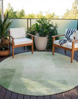 LOOMLAN Rugs Serephina Green Washable Indoor-Outdoor Rug