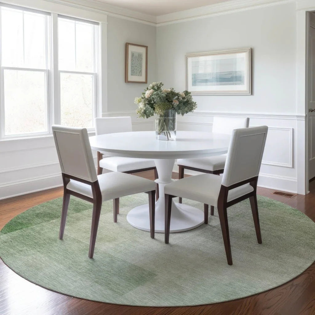 LOOMLAN Rugs Serephina Green Washable Indoor-Outdoor Rug