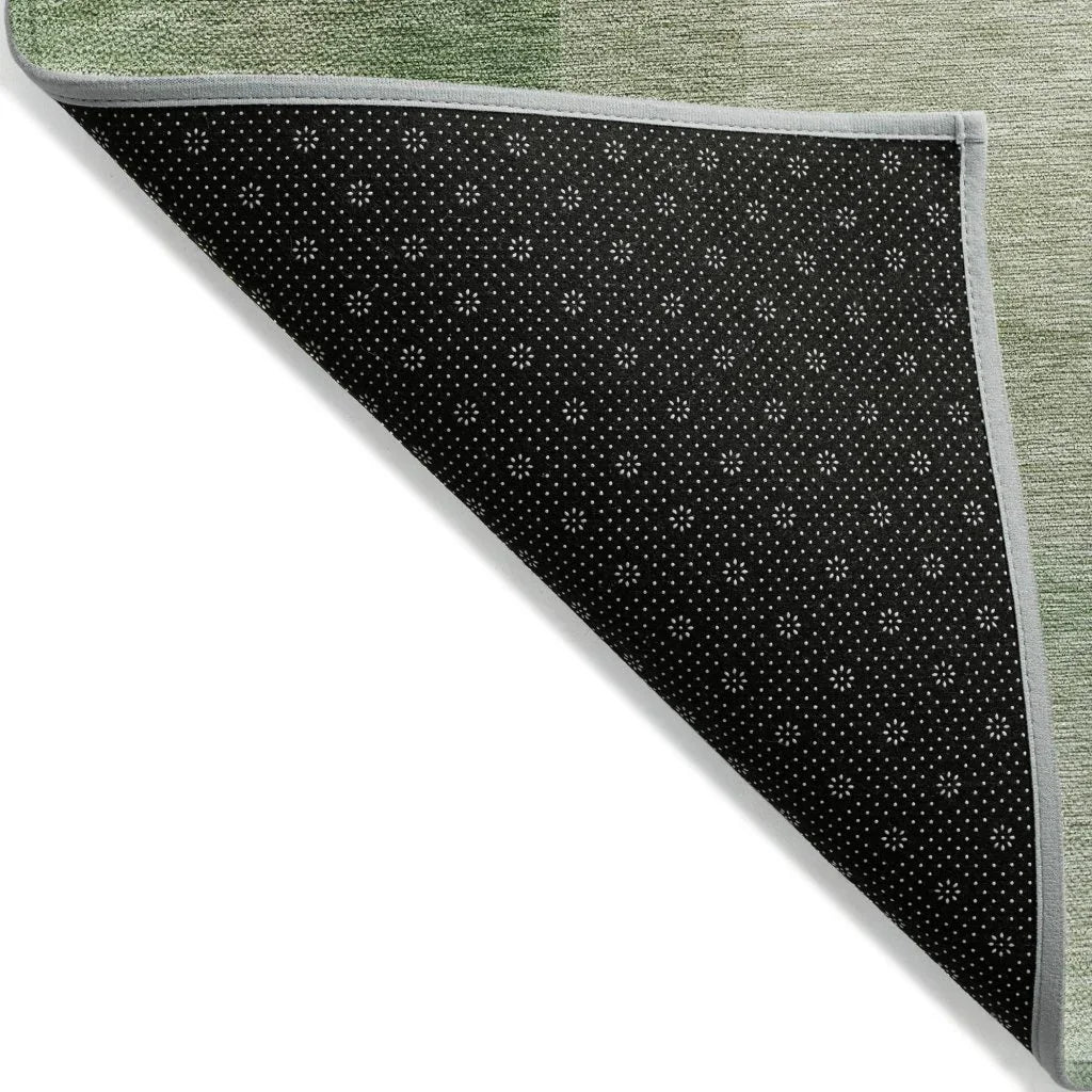 LOOMLAN Rugs Serephina Green Washable Indoor-Outdoor Rug