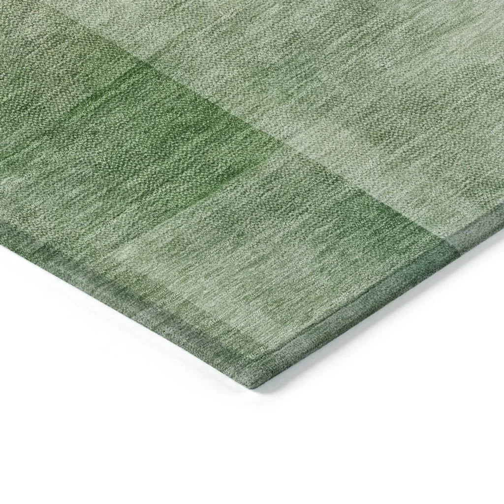 LOOMLAN Rugs Serephina Green Washable Indoor-Outdoor Rug