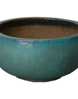 Emissary Shallow Round Ceramic Planter