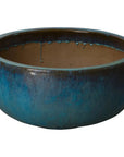 Emissary Shallow Round Ceramic Planter
