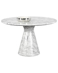 Shelburne Dining Table Marble Look White 47" Outdoor - LOOMLAN - SUNPAN - Outdoor Dining Tables