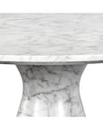 Shelburne Dining Table Marble Look White 47" Outdoor - LOOMLAN - SUNPAN - Outdoor Dining Tables