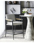 Shelburne Grey Marble Look Outdoor Counter Table - LOOMLAN - SUNPAN - Outdoor Counter Tables