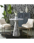 Shelburne Grey Marble Look Outdoor Counter Table - LOOMLAN - SUNPAN - Outdoor Counter Tables