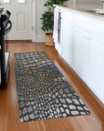 LOOMLAN Rugs Siena Gray Washable Indoor-Outdoor Rug