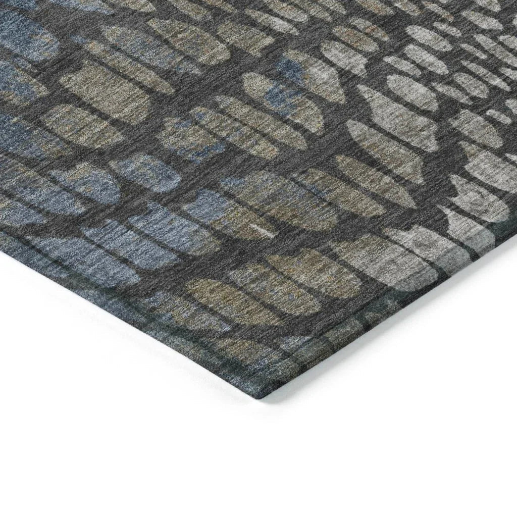 LOOMLAN Rugs Siena Gray Washable Indoor-Outdoor Rug